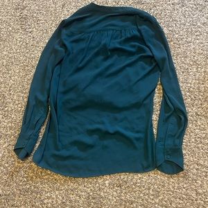 BCBG green blouse